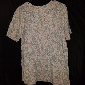 Cute unisex summer big leaf tee